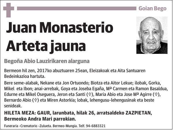 Juan Monasterio Arteta