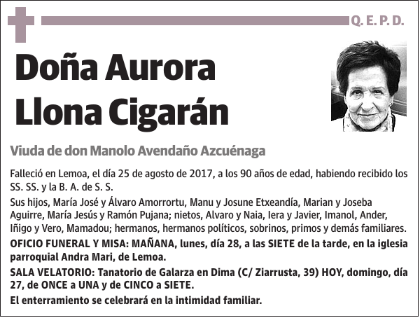 Aurora Llona Cigarán