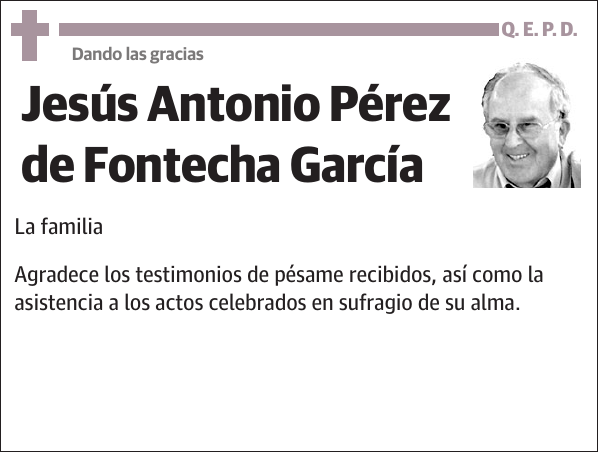 Jesús Antonio Pérez de Fontecha García