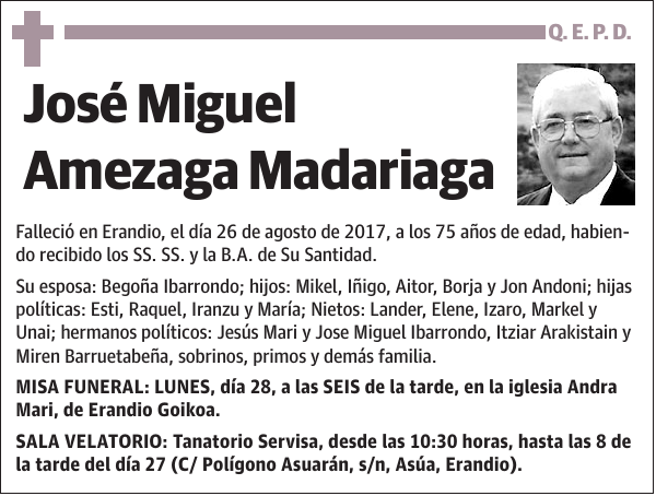 José Miguel Amezaga Madariaga