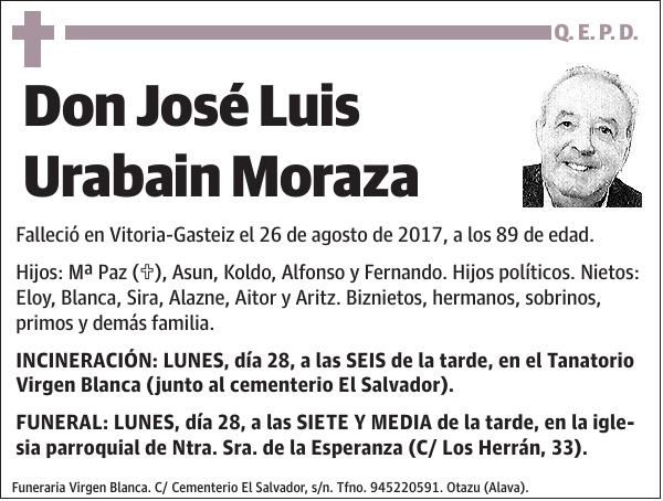 José Luis Urabain Moraza