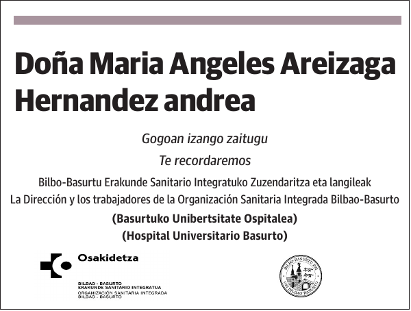 Maria Angeles Areizaga Hernandez
