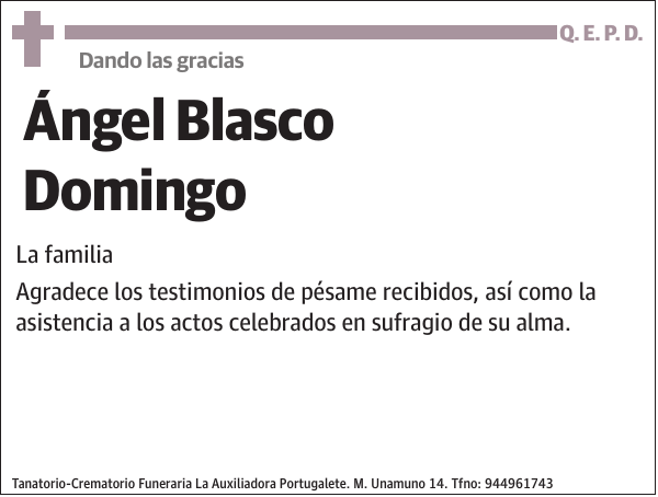 Ángel Blasco Domingo