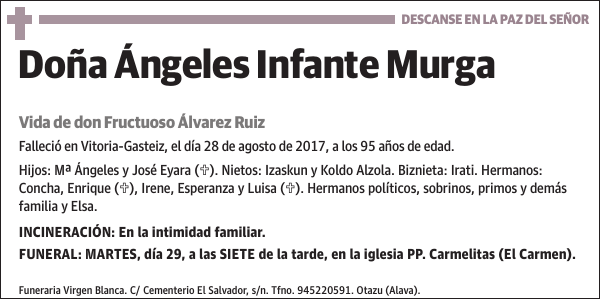 Ángeles Infante Murga Vida de don Fructuoso Álvarez Ruiz