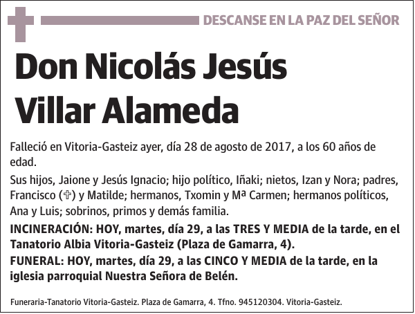 Nicolás Jesús Villar Alameda