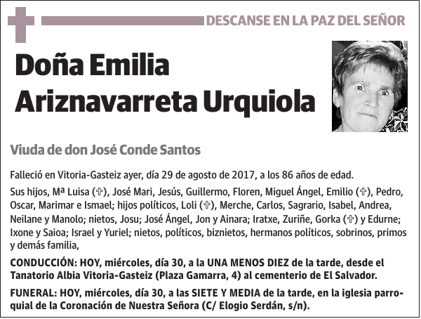 Emilia Ariznavarreta Urquiola