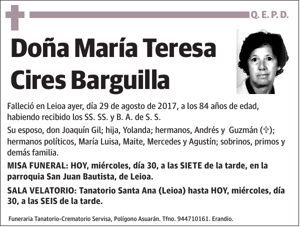 María Teresa Cires Barguilla