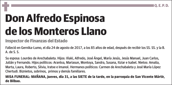 Alfredo Espinosa de los Monteros Llano