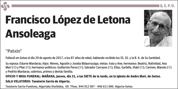 Francisco López de Letona Ansoleaga