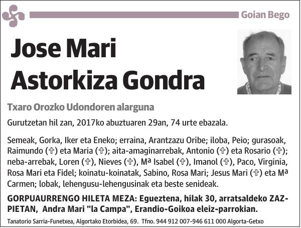 Jose Mari Astorkiza Gondra