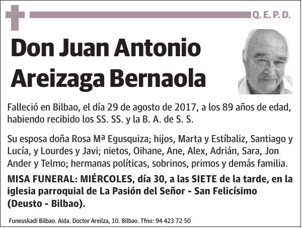 Juan Antonio Areizaga Bernaola