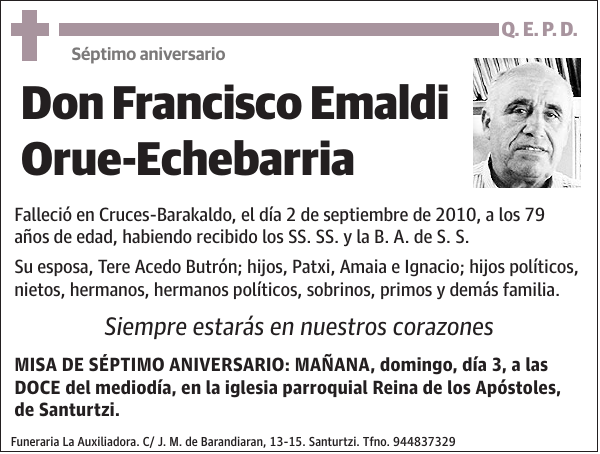 Francisco Emaldi Orue-Echebarria