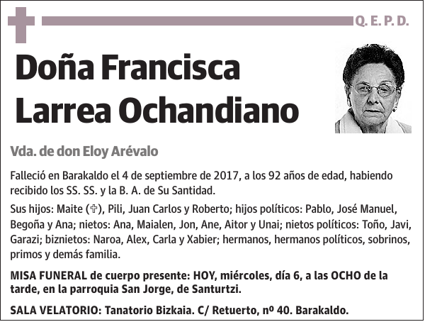 Francisca Larrea Ochandiano