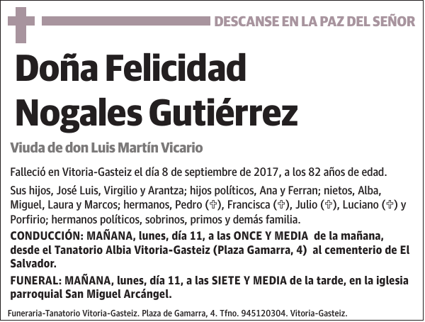 Felicidad Nogales Gutiérrez