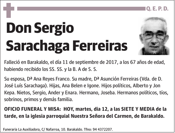 Sergio Sarachaga Ferreiras