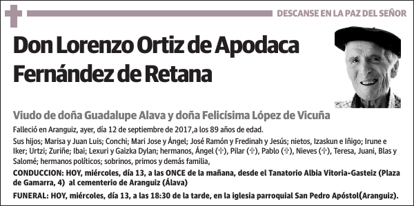 Lorenzo Ortiz de Apodaca Fernández de Retana