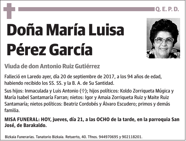 María Luisa Pérez García