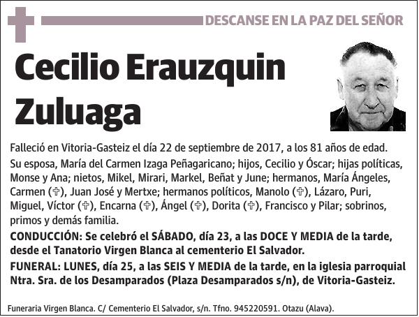 Cecilio Erauzquin Zuluaga