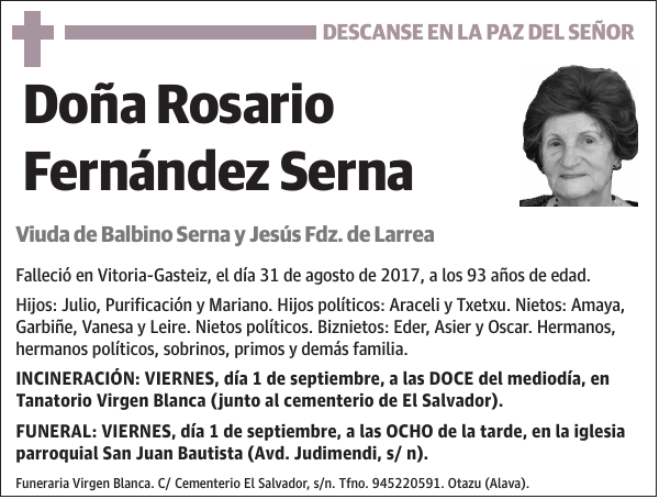 Rosario Fernández Serna