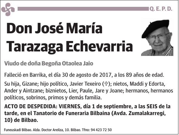 José María Tarazaga Echevarria