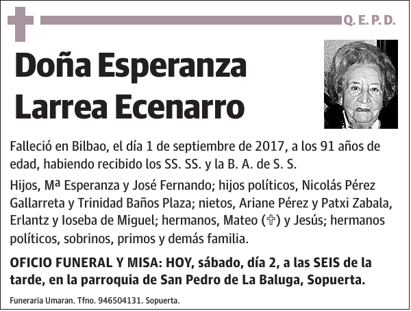 Esperanza Larrea Ecenarro