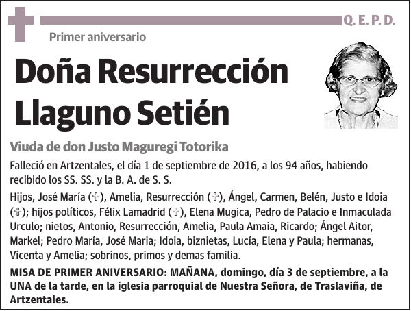 Resurrección Llaguno Setién