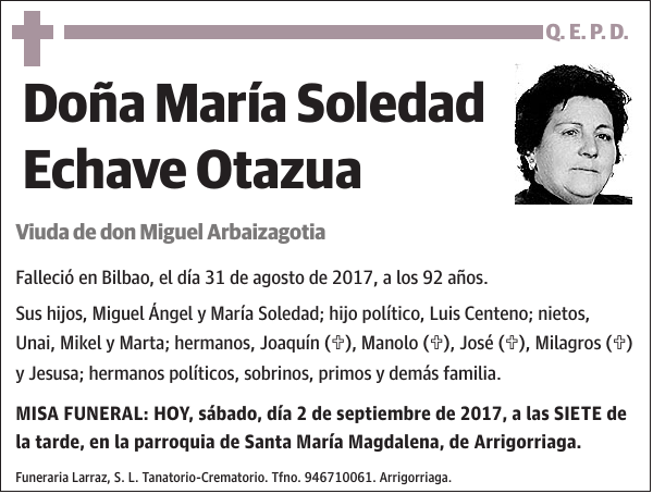 María Soledad Echave Otazua