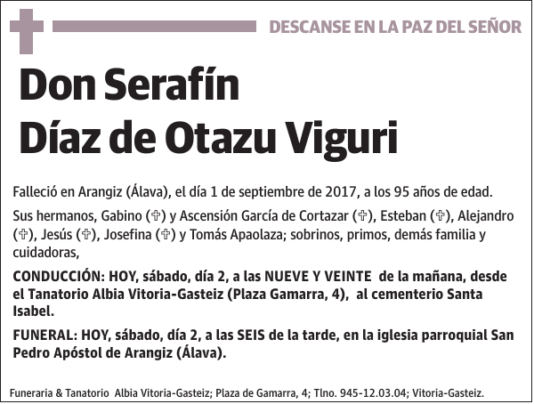 Serafín Díaz de Otazu Viguri