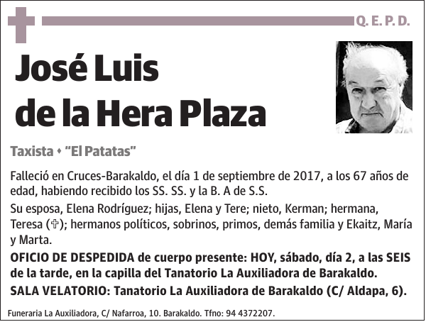 José Luis de la Hera Plaza