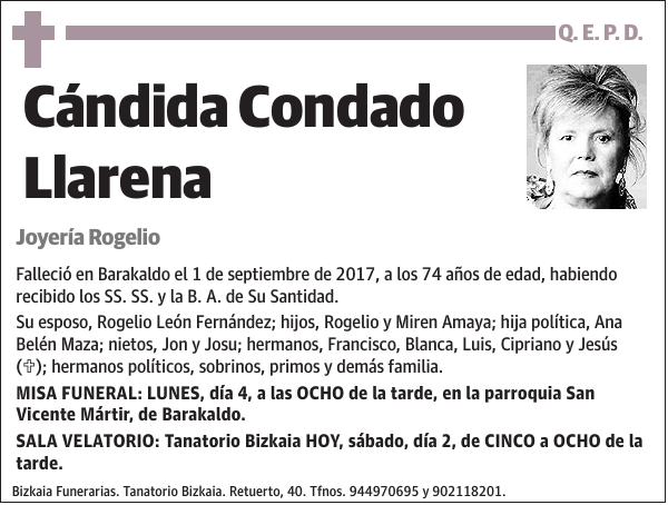 Cándida Condado Llarena