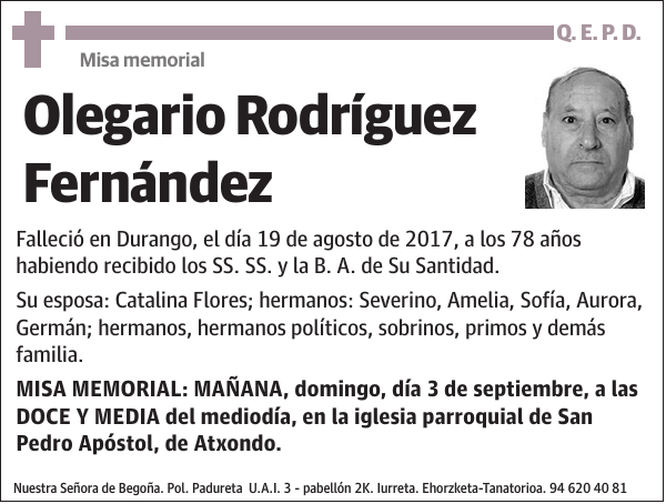 Olegario Rodríguez Fernández