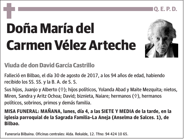 María del Carmen Vélez Arteche