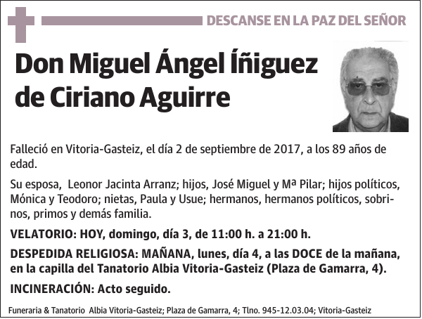 Miguel Ángel Íñiguez de Ciriano Aguirre