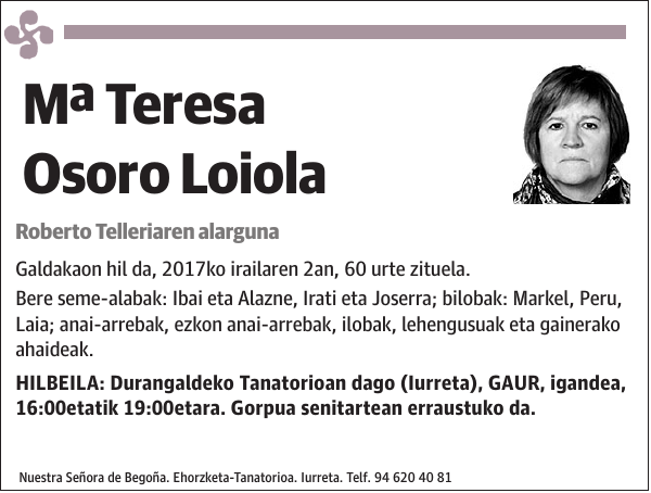 Mª Teresa Osoro Loiola