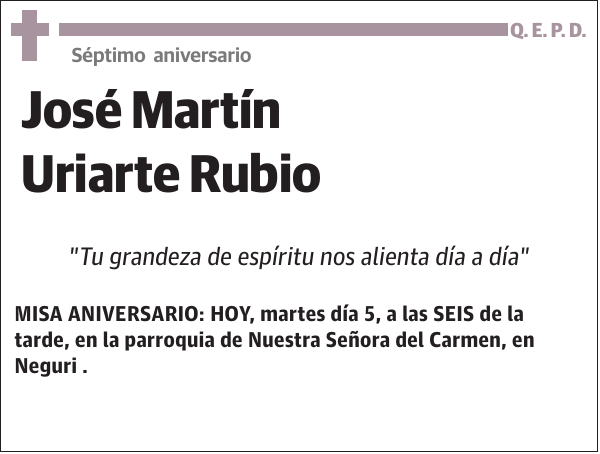 José Martín Uriarte Rubio