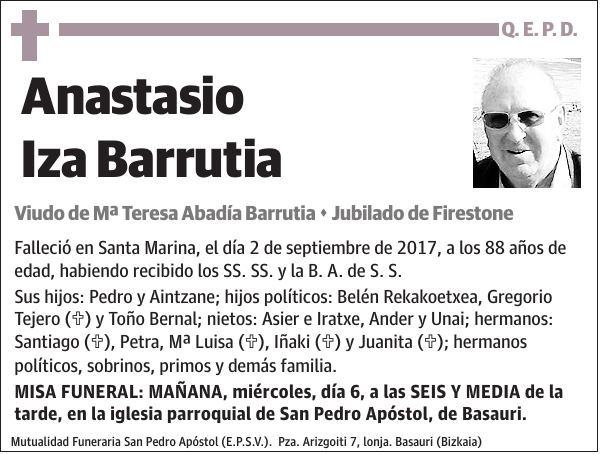 Anastasio Iza Barrutia