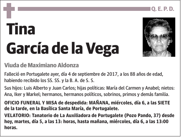 Tina García de la Vega