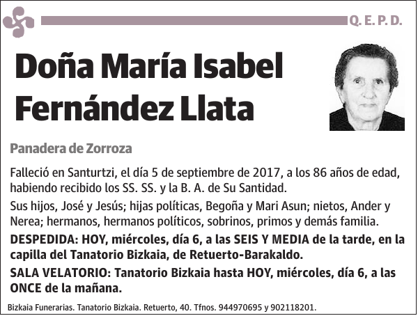 María Isabel Fernández Llata