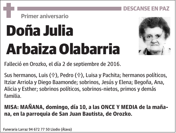 Julia Arbaiza Olabarria