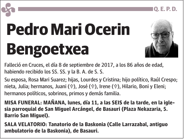 Pedro Mari Ocerin Bengoetxea