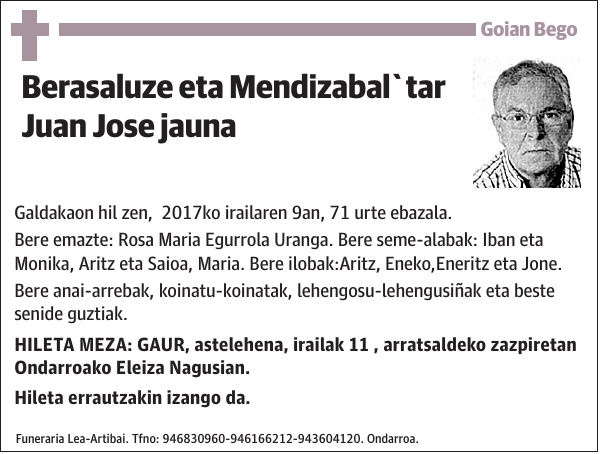 Berasaluze eta Mendizabal tar Juan Jose