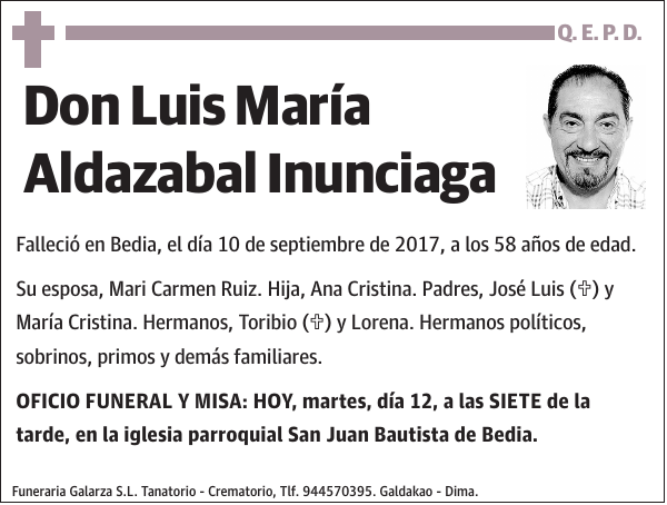 Luis María Aldazabal Inunciaga