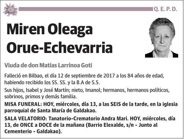 Miren Oleaga Orue-Echevarria