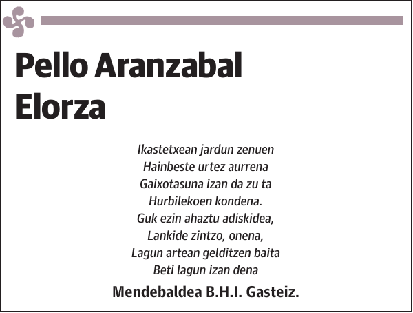 Pello Aranzabal Elorza