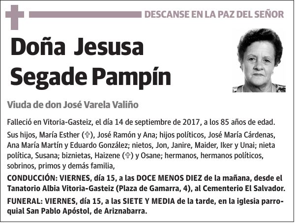 Jesusa Segade Pampín