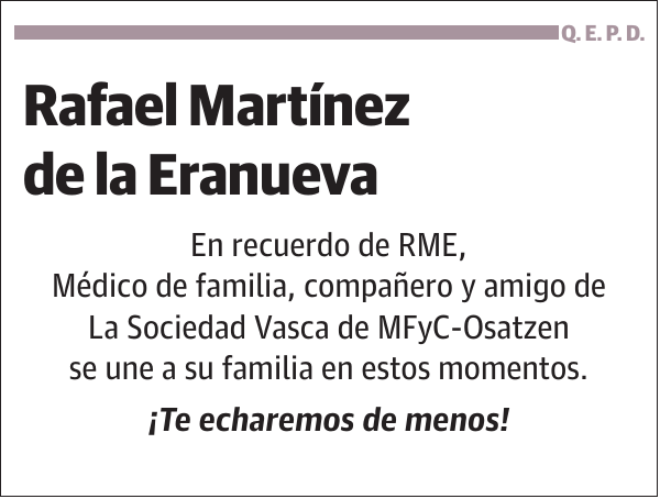 Rafael Martínez de la Eranueva