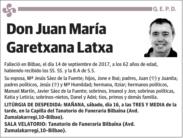 Juan María Garetxana Latxa