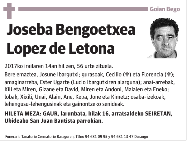 Joseba Bengoetxea Lopez de Letona