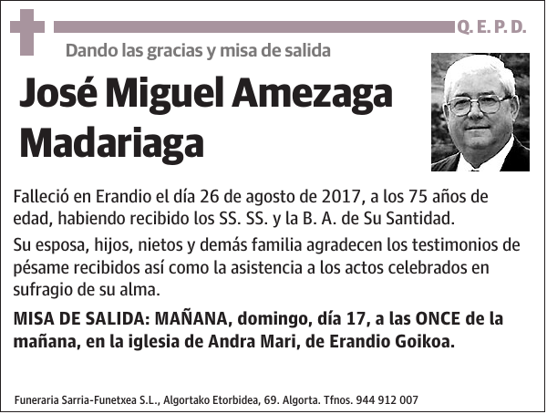 José Miguel Amezaga Madariaga