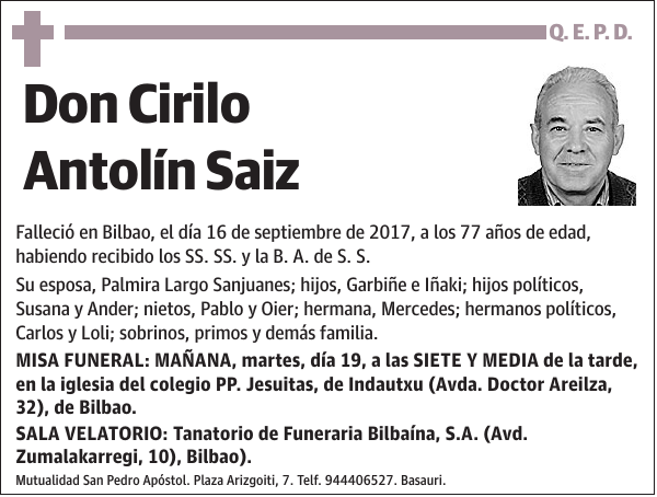 Cirilo Antolín Saiz